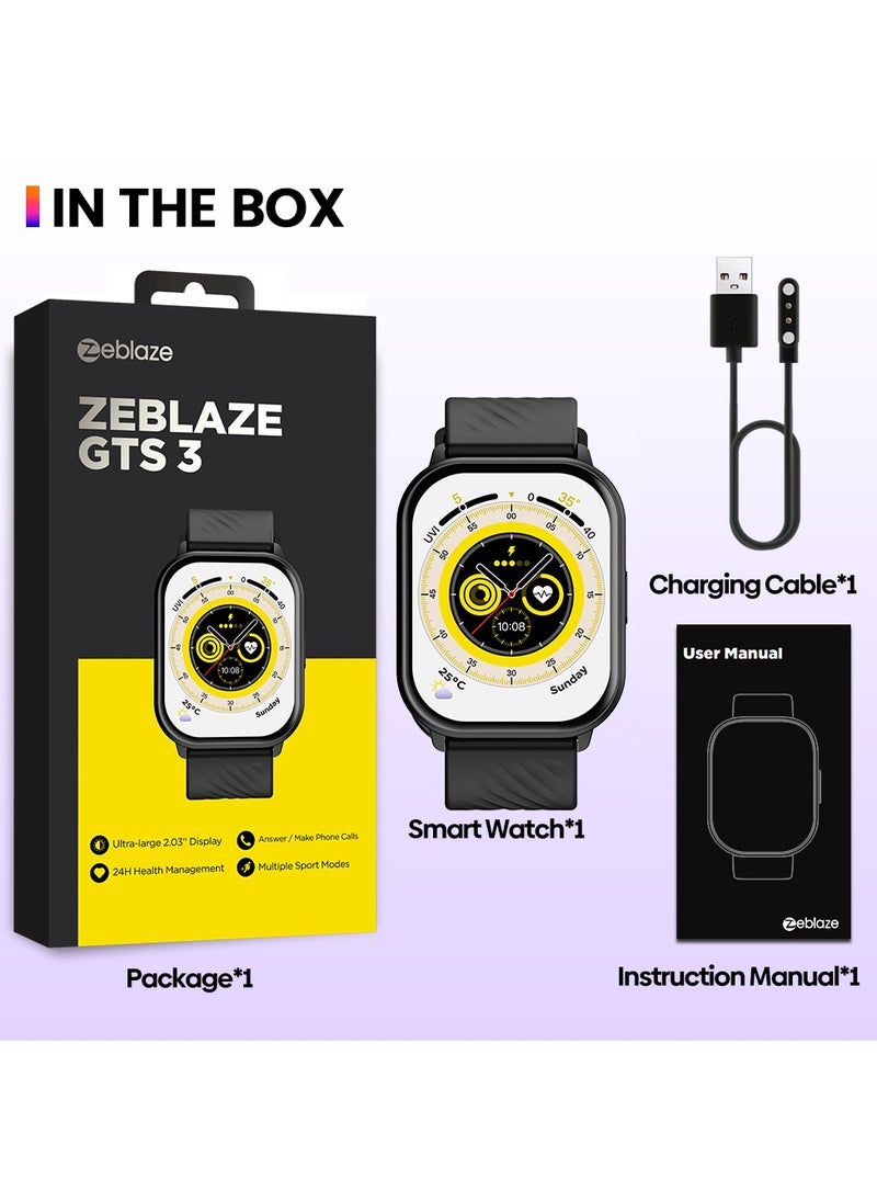 Zeblaze - Smart Watch 2.03" 280mAh Smart Watches for Men Women Bluetooth Make/Answer Calls Fitness Modes and Sleep Modes Multi-app Message Reminder Multi Language - Image 1