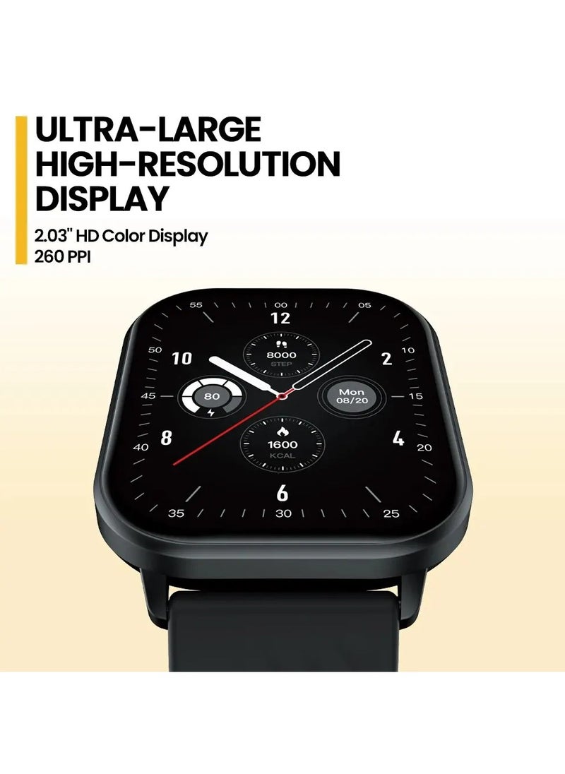 Zeblaze - Smart Watch 2.03" 280mAh Smart Watches for Men Women Bluetooth Make/Answer Calls Fitness Modes and Sleep Modes Multi-app Message Reminder Multi Language - Image 1