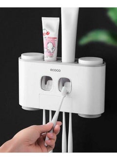 ecoco ecoco double sided adhesive toothbrush toothpaste bathroom suppies shower and shampoo holder various colors  - Image 1