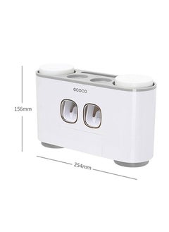 ecoco ecoco double sided adhesive toothbrush toothpaste bathroom suppies shower and shampoo holder various colors  - Image 3