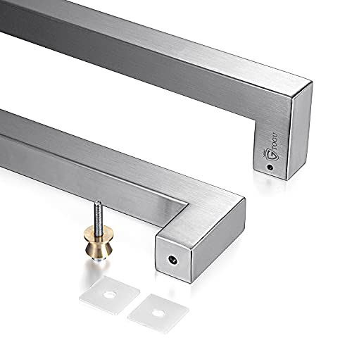 TOGU TG-R3030 300mm/12 inches Solid Standoffs Heavy-Duty Commercial Grade-304 Stainless Steel Push Pull Door Handle, Full Brushed Stainless Steel Finish - Image 5