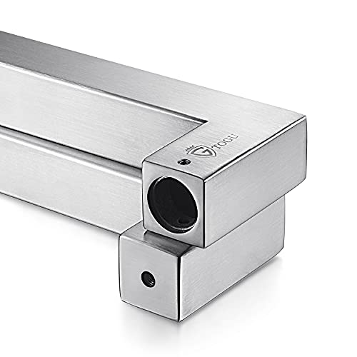 TOGU TG-R3030 300mm/12 inches Solid Standoffs Heavy-Duty Commercial Grade-304 Stainless Steel Push Pull Door Handle, Full Brushed Stainless Steel Finish - Image 4