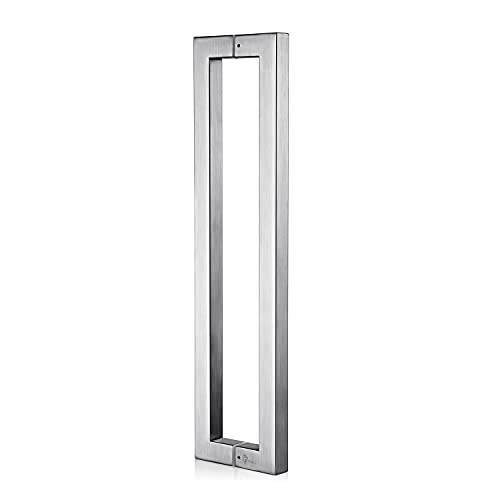 TOGU TG-R3030 300mm/12 inches Solid Standoffs Heavy-Duty Commercial Grade-304 Stainless Steel Push Pull Door Handle, Full Brushed Stainless Steel Finish - Image 1
