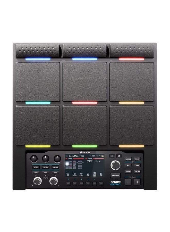 Alesis 9 Trigger Percussion Pad with RGB Backlighting Sampler Looper - Image 4