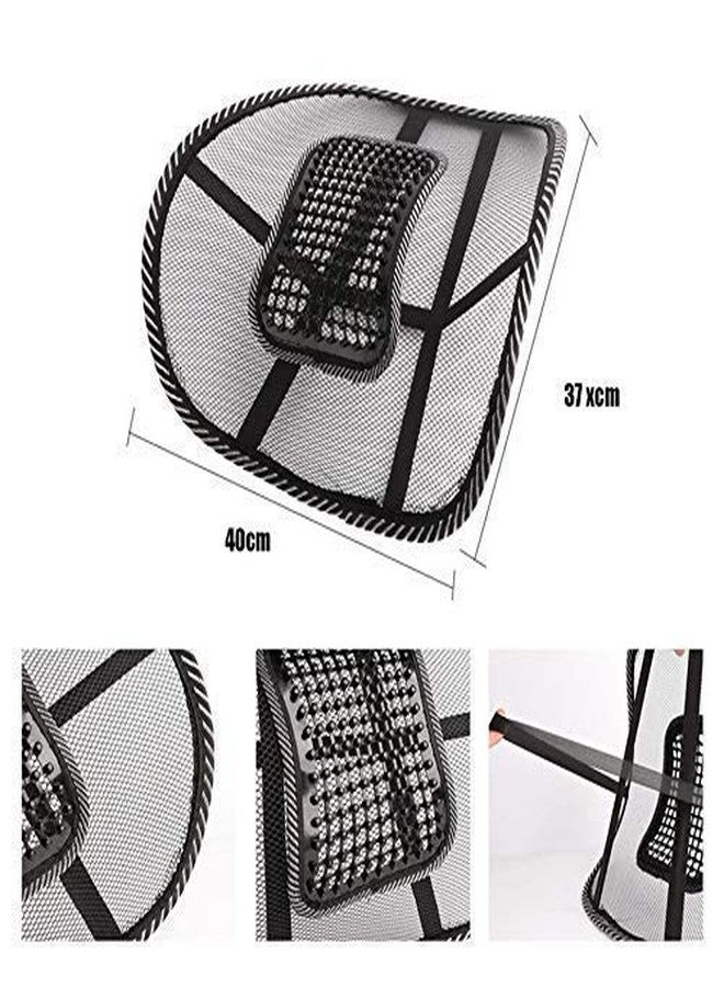 Dhavl Back Lumbar Support Chairs, Lumbar Back Support for Office Chair, Home, Car, Seat to Relieve Pain (Black) 1 PCS - Image 2