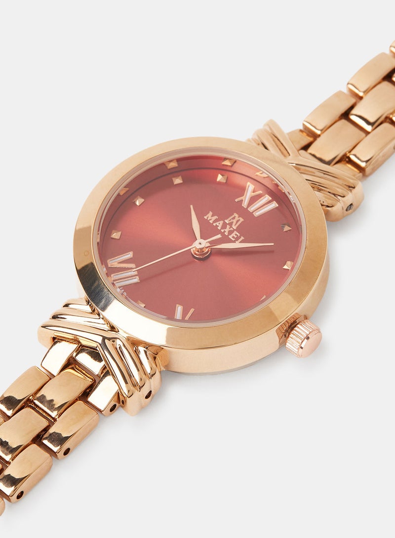 Maxel Women's Quartz Classic Fashion Analog Wrist Watch MX498 - 28mm - Image 2