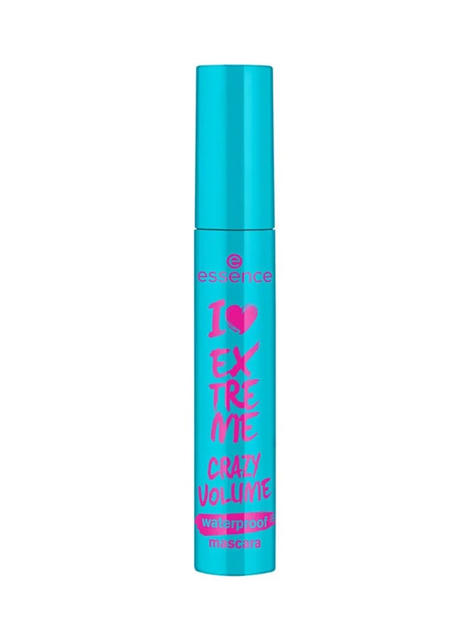 Essence | I Love Extreme Crazy Volume Waterproof Mascara 12ml | Black | Volumizing & Long Lasting | Smudge Proof | Bold Eye Makeup | Intense Colour | Curling & Extension Effect Waterproof Black - Image 2