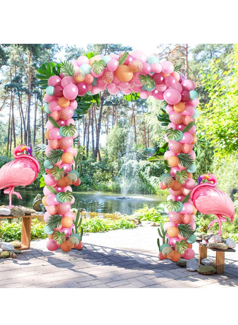Y&D Birthday Party Supplies for Tropical Luau Hawaiian Flamingo Decorations 40'' with 4 Tools Coconut Tree Pineapple Balloons Wedding Baby Shower Decoration - Image 5