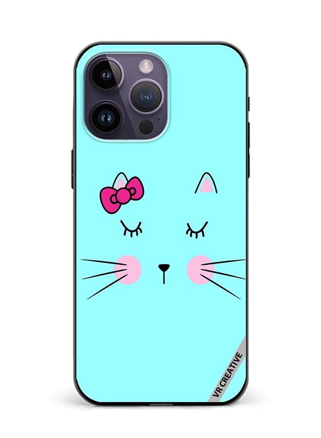 VR CREATIVE Protective Case Cover For Apple iPhone 16 Pro Sleeping Cat Design Multicolour - Image 1