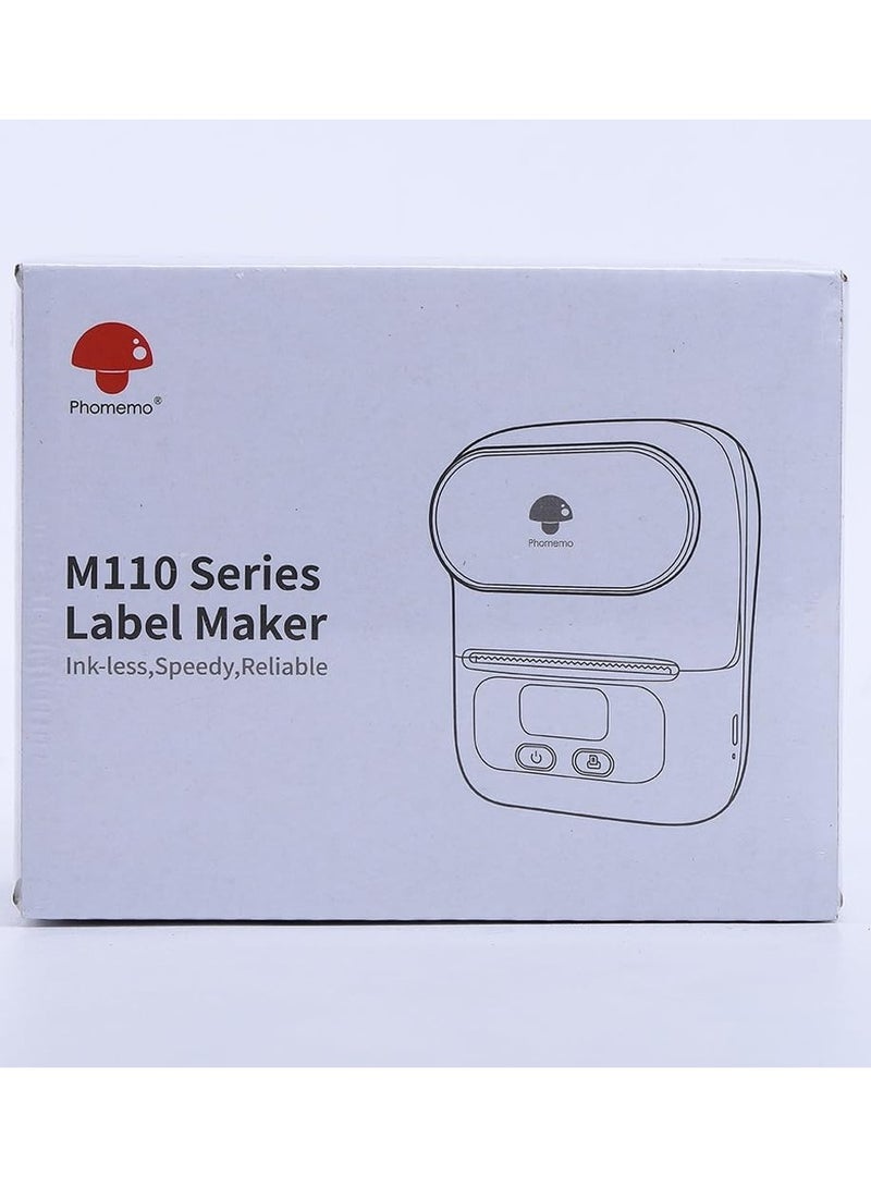 phomemo M110 Label Printer Portable Bluetooth Thermal Mini Label Maker Printer 40×30mm Label White - Image 5