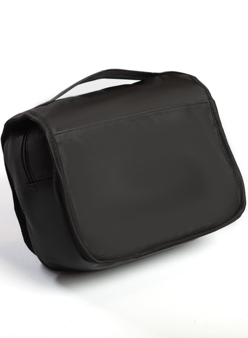 شنطة حمام سفر بتتعلق، ضد المية وبجيوب شبكية، لونها أسود - Image 3