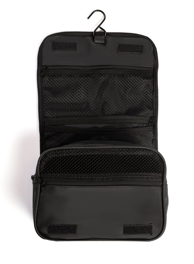 شنطة حمام سفر بتتعلق، ضد المية وبجيوب شبكية، لونها أسود - Image 4