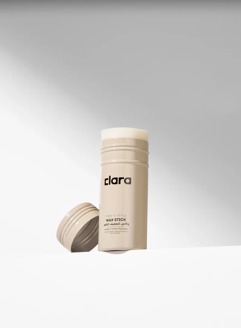 Clara Clara Hair Styling Wax Stick – Anti Frizz Hair Wax Stick for Flyaways & Baby Hairs – Soft Hold Hair Slick Stick for Sleek Back Styles – Hair Smoothing Stick with Shea Butter – 75ml