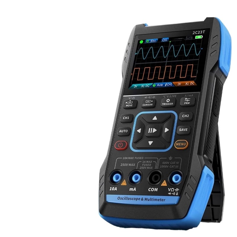 Digital Multimeter, 2C23T 3 in 1 Digital Oscilloscope Multimeter Function Signal Generator Dual Channel 10MHZ*2 50MS/s,for Home and Industrial Electrical Issues - Image 1