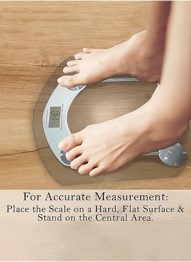 INFLUX INFLUX Digital Weight Scale – 180kg Max Weight Capacity, Smart Bathroom Weighing Machine – Perfect Scales for Body Weight, Fitness, and Home Use – Digital Scale for Body and Kitchen  - Image 3