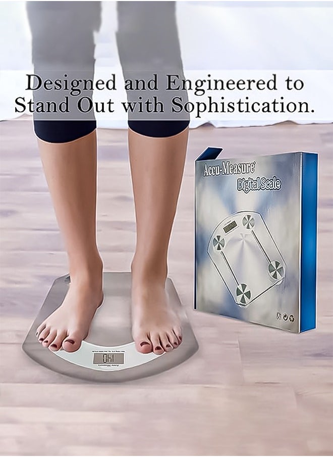 INFLUX INFLUX Digital Weight Scale – 180kg Max Weight Capacity, Smart Bathroom Weighing Machine – Perfect Scales for Body Weight, Fitness, and Home Use – Digital Scale for Body and Kitchen  - Image 4