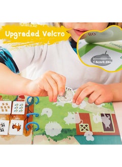 Bebiland Early Toddler Educational Busy Book, Farm Theme Preschool Learning Activities Quiet Book for Kids to Develop Learning Skills  - Image 5