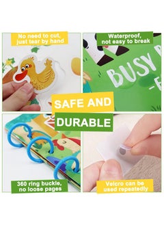 Bebiland Early Toddler Educational Busy Book, Farm Theme Preschool Learning Activities Quiet Book for Kids to Develop Learning Skills  - Image 4