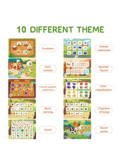 Bebiland Early Toddler Educational Busy Book, Farm Theme Preschool Learning Activities Quiet Book for Kids to Develop Learning Skills  - Image 3