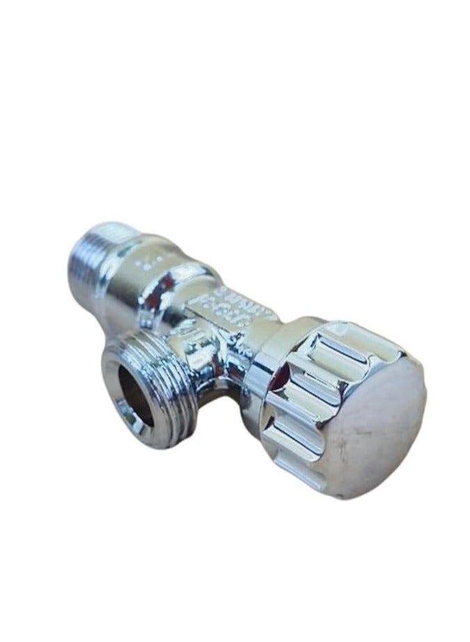 أصيل محبس زاوية وحنفية غسالة من اسيل، (محبس زاوية - تصميم دائري) - Image 2