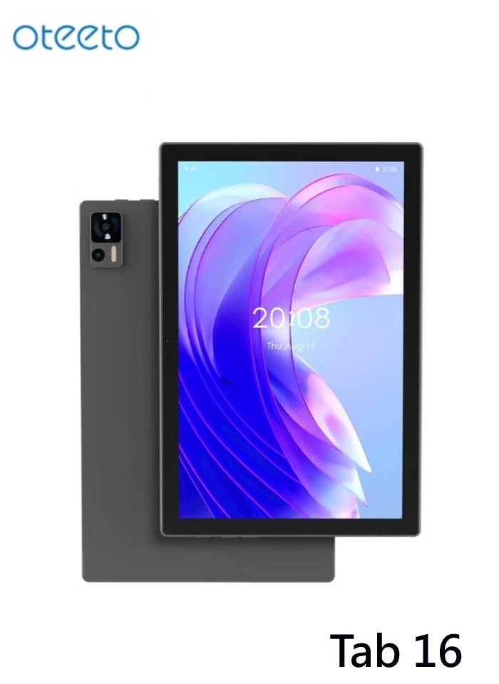Oteeto Oteeto TAB16 10.1 inch Android Tablet 8GB RAM 512GB Storage 6000 mAh Battery 5G Wi-Fi and SIM Card Support Grey  - Image 2