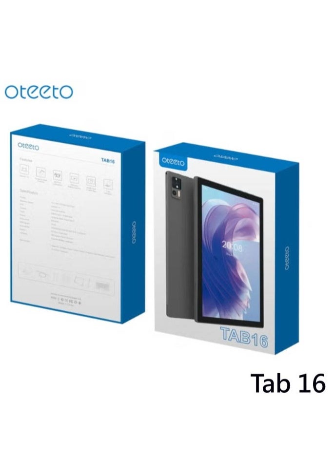 Oteeto Oteeto TAB16 10.1 inch Android Tablet 8GB RAM 512GB Storage 6000 mAh Battery 5G Wi-Fi and SIM Card Support Grey  - Image 5