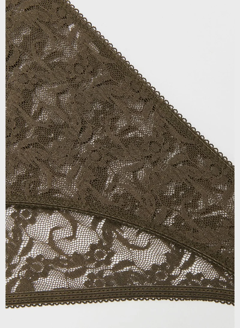 LC WAIKIKI Lace High Leg Bikini Bottom