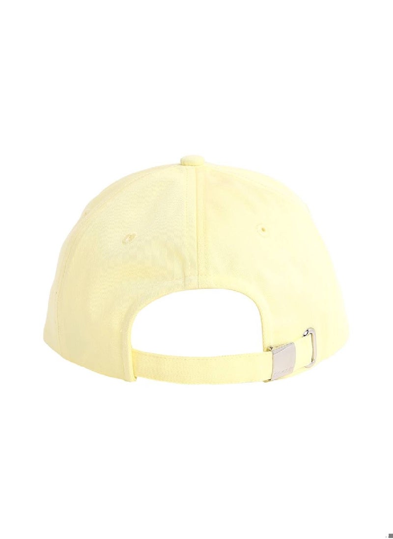 CALVIN KLEIN Women's  Cotton Twill Cap, Yellow - Cotton, Yellow  - Image 2