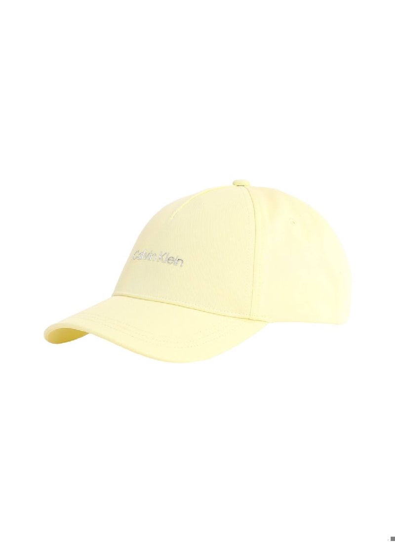 CALVIN KLEIN Women's  Cotton Twill Cap, Yellow - Cotton, Yellow  - Image 1