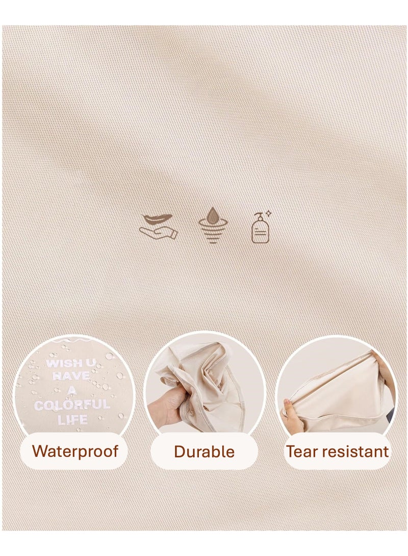 JOYYE 9pcs Packing Cubes for Suitcase Luggage, Travel Luggage Packing Organizer Set, Travel Essentials for Carry on, Storage Bags for Clothes Shoes Toiletry Makeup (Beige) - Image 4