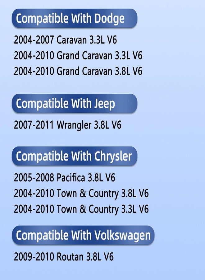 RICHWEI VS50599R Valve Cover Gasket Set for Dodge Jeep Chrysler Volkswagen - Grand Caravan, Wrangler,Town & Country, Caravan, Pacifica, Routan, 2004 2005 2006 2007 2008 2009 2010 2011, V6 3.3L 3.8L - Image 2