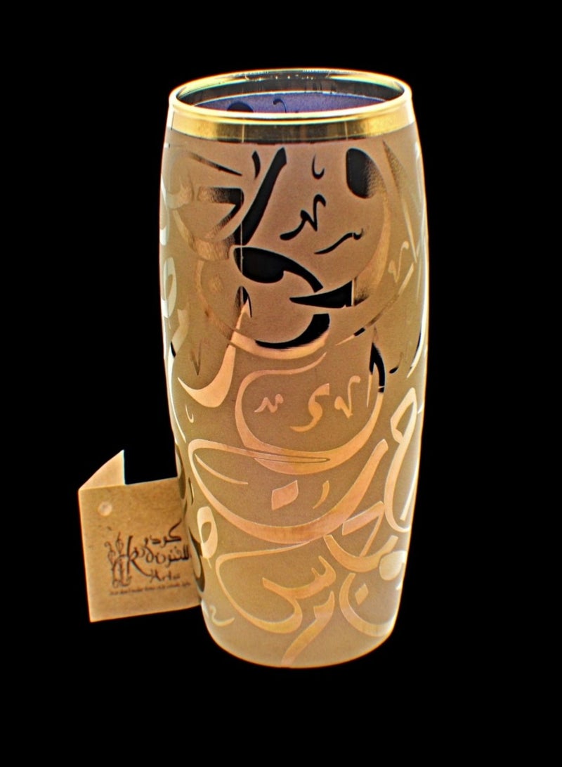 كودو آرتس أكواب زجاج للماء او العصائر مزخرفة - Image 2