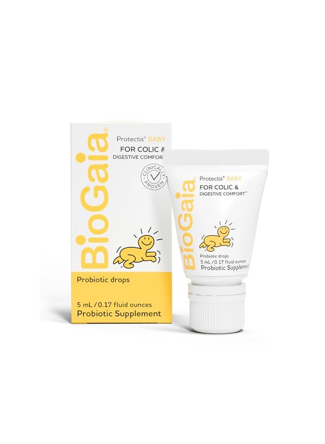 BioGaia Protectis Baby Probiotic Drops | Reduces Colic, Gas & Spit-ups | Healthy Reduces Crying & Fussing & Promotes Digestive Comfort | Newborns, Babies & Infants 0-12 Months | 0.17 oz - Image 1