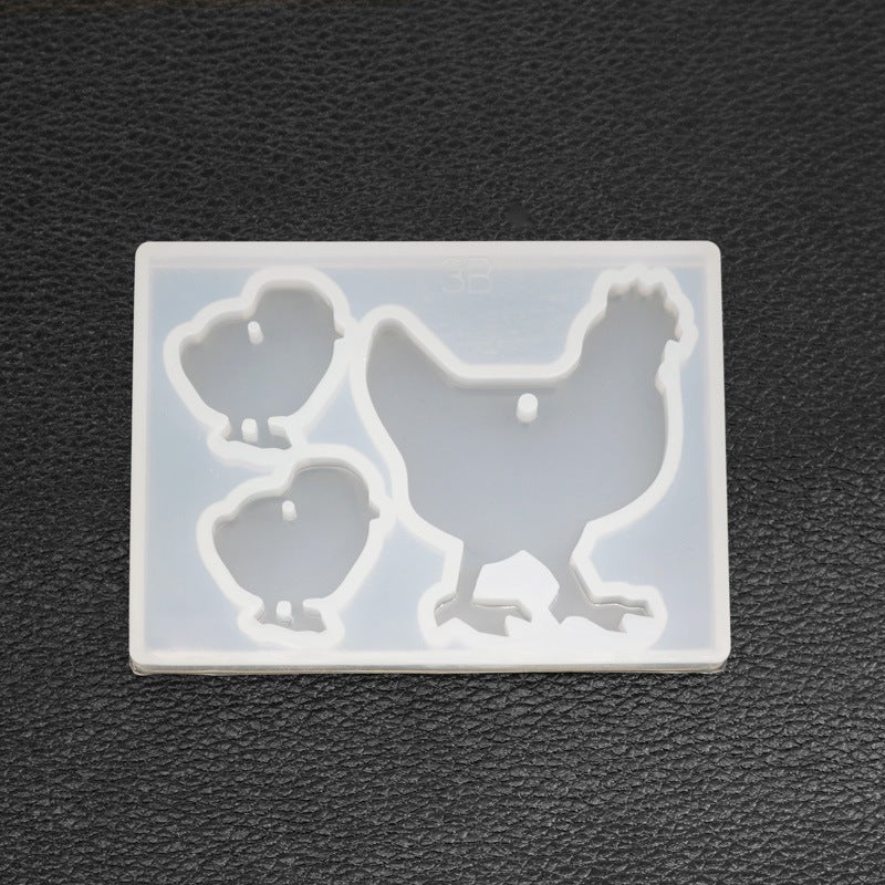 Triumphant Diy Crystal Glue Drop Animal Elephant Chick Camel Dinosaur Grape Silicone Mold Making Grinding Tool - Image 1