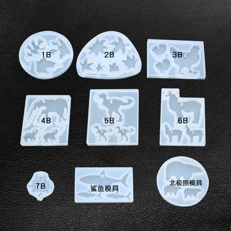 Triumphant Diy Crystal Glue Drop Animal Elephant Chick Camel Dinosaur Grape Silicone Mold Making Grinding Tool - Image 3