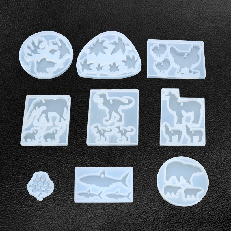 Triumphant Diy Crystal Glue Drop Animal Elephant Chick Camel Dinosaur Grape Silicone Mold Making Grinding Tool - Image 2