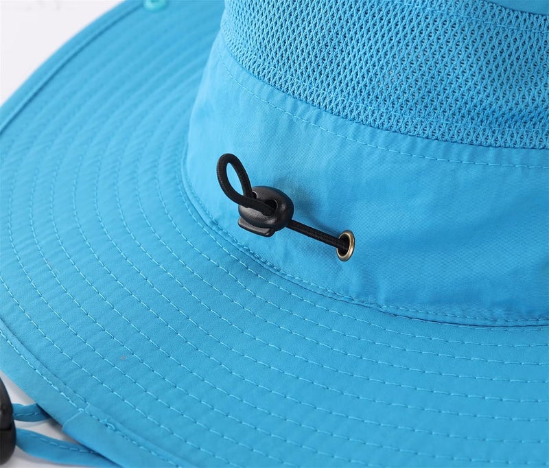Connectyle Wide Brim Sun Hat for Men Breathable Cowboy Boonie Hat UPF 50+ Sun Protection Bucket Hat for Fishing Hiking - Image 5