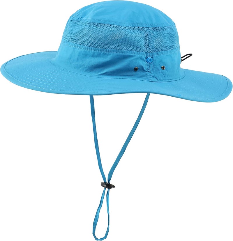 Connectyle Wide Brim Sun Hat for Men Breathable Cowboy Boonie Hat UPF 50+ Sun Protection Bucket Hat for Fishing Hiking - Image 1