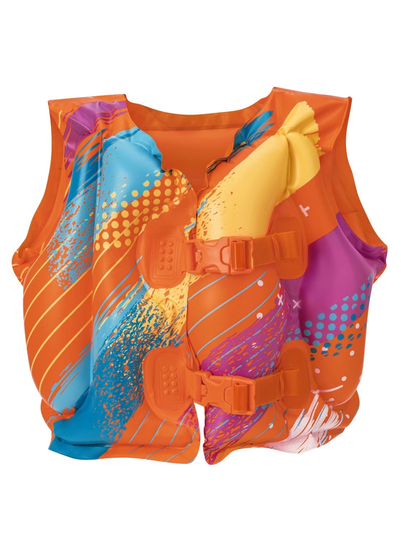 Bestway Swim Safe Colorful Tough Lite Swim Vest 16" x 12"/41cm x 30cm - Image 1