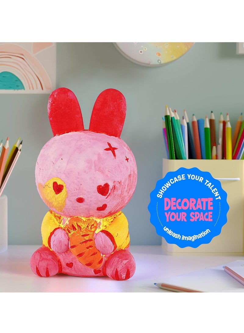 يوڠام مجموعة طلاء مصباح الأرنب الخاصة بك، مجموعة مستلزمات فنية وحرفية، مجموعة تلوين للأطفال من عمر 6 إلى 12 سنة، فنون وحرف للأطفال من عمر 8 إلى 12 سنة، ألعاب هدايا عيد ميلاد للبنات والأولاد من عمر 6 و7 و8 و9 و10 و11 و12 سنة - Image 5