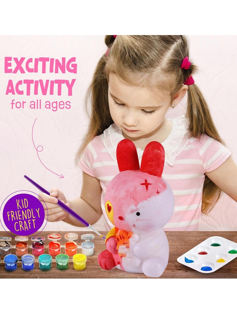 يوڠام مجموعة طلاء مصباح الأرنب الخاصة بك، مجموعة مستلزمات فنية وحرفية، مجموعة تلوين للأطفال من عمر 6 إلى 12 سنة، فنون وحرف للأطفال من عمر 8 إلى 12 سنة، ألعاب هدايا عيد ميلاد للبنات والأولاد من عمر 6 و7 و8 و9 و10 و11 و12 سنة - Image 4