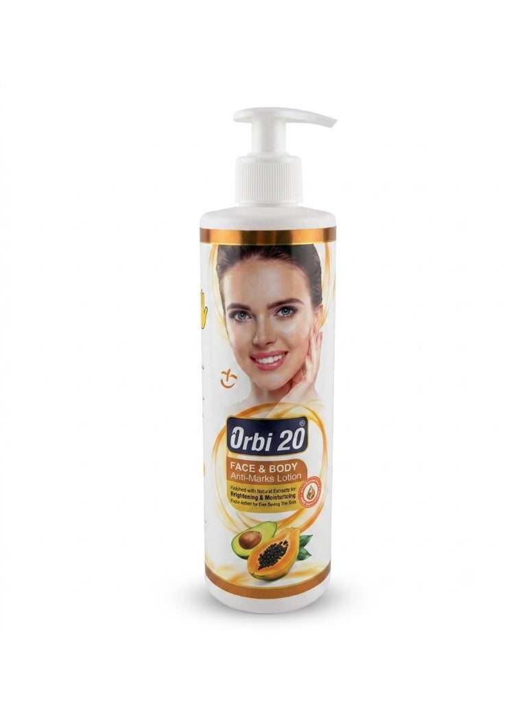 Face & Body Anti-Marks Lotion - Brightening & Moisturizing With Avocado & Papaya 480ml