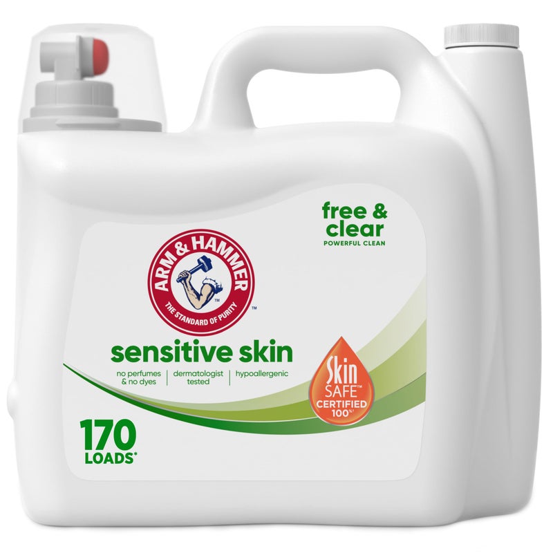 ARM HAMMER Sensitive Skin Free Clear 170 Loads Liquid Laundry Detergent 170 Fl oz