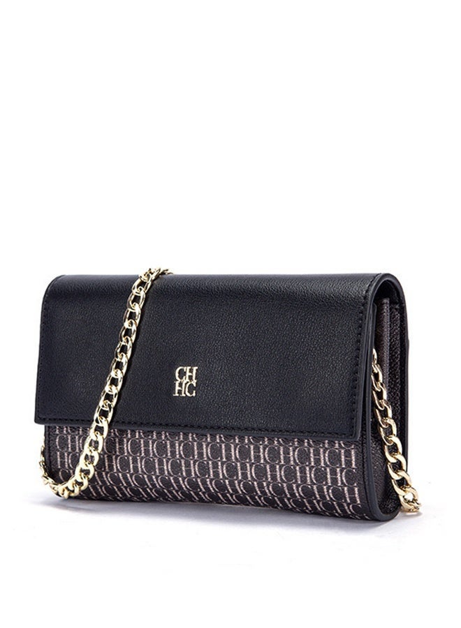 CH CH CHCH Women's Fashion Trendy Crossbody Bag - Exquisite Compact Polyvinyl Chloride Shoulder Bag - Image 1