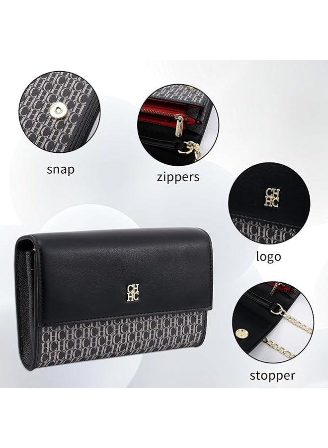 CH CH CHCH Women's Fashion Trendy Crossbody Bag - Exquisite Compact Polyvinyl Chloride Shoulder Bag - Image 3
