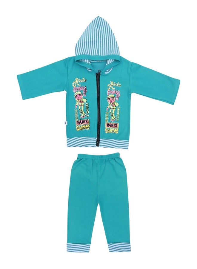 Kiddos Baby Boys and Girls Full Sleeve Printed Hoodie and Jogger Set Combo-Pack of 5 (18-24 Months) - Image 5