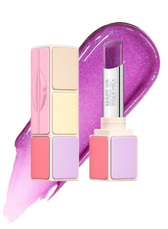 MAKE UP FOR EVER Artist ColorGlow Lip Balm 830 Festival Lilac – Hydrating Color-Enhancing Lip Balm, Glowy Finish, 4 g / 0.14 oz - Image 1