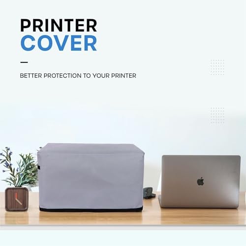 CRASOME Non Woven Dust Proof Water-Resistant Printer Cover For HP Laserjet Tank MFP 1188Fnw / 2606Sdw (Grey) - Image 2