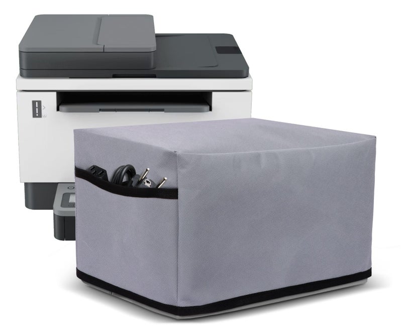CRASOME Non Woven Dust Proof Water-Resistant Printer Cover For HP Laserjet Tank MFP 1188Fnw / 2606Sdw (Grey) - Image 1