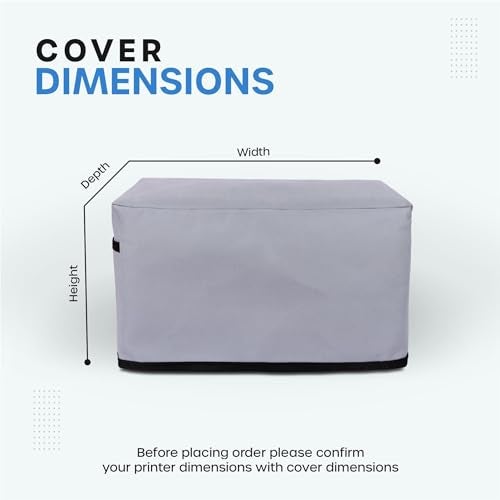 CRASOME Non Woven Dust Proof Water-Resistant Printer Cover For HP Laserjet Tank MFP 1188Fnw / 2606Sdw (Grey) - Image 5